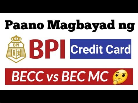 becc vs bec mc|BPI Credit Card Payment .